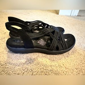 Skechers Black Memory Foam Sandals